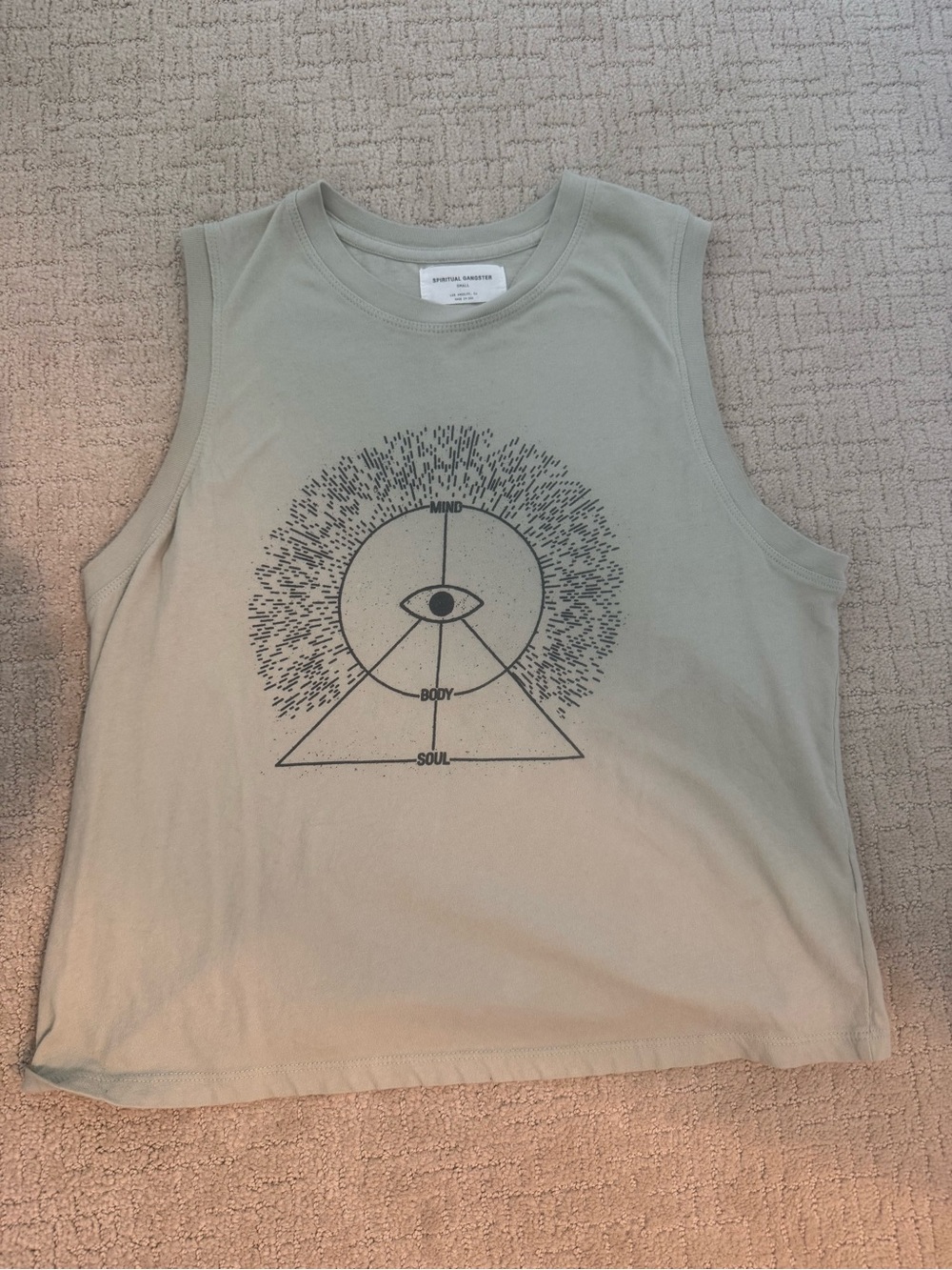 Spiritual Gangster Sage Graphic Muscle Tank